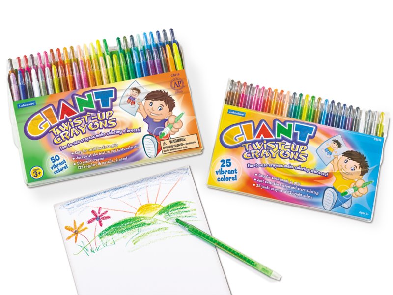 Premier Stationery 51670 World of Colour Twisties Crayon Pack of 24 Multi-Colour