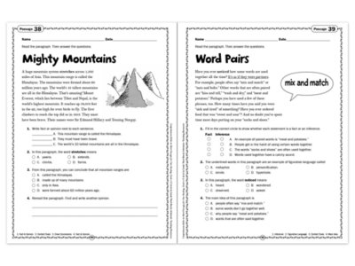 Comprehension Skills Workbook&nbsp;- Gr.&nbsp;4