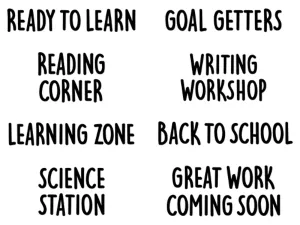 Schooltime Bulletin Board Set