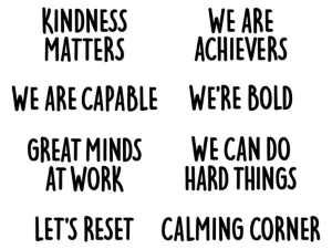 Mindset Motivational Bulletin Board Set