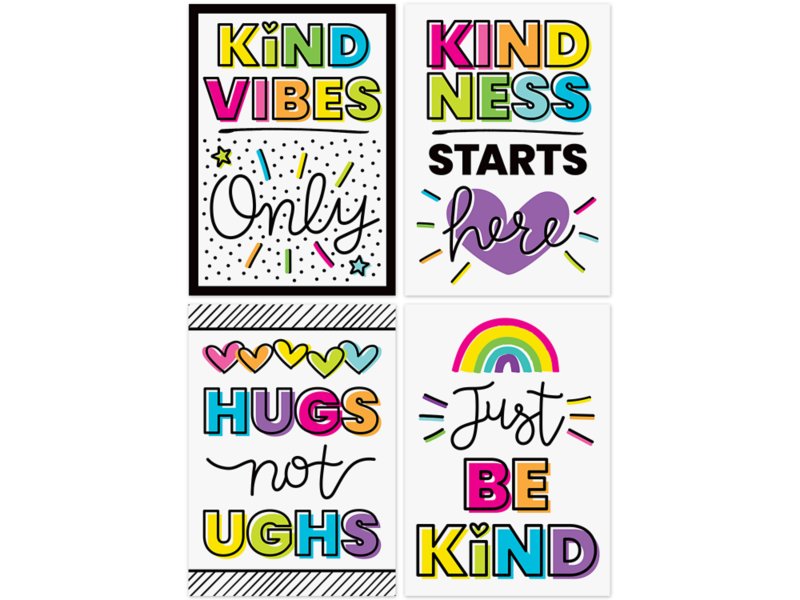 Kind Vibes Smiley Faces Motivational Stickers - Tools 4 Teaching