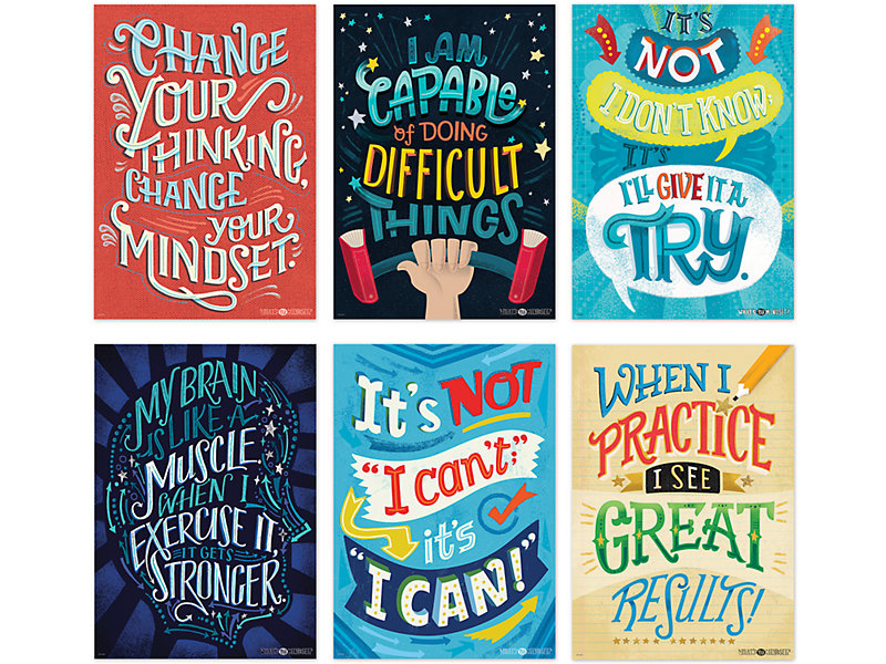 Growth Mindset Poster Pack At Lakeshore Learning