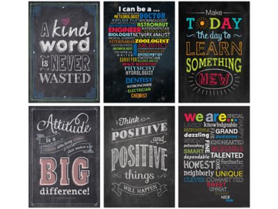 Chalk It Up! Motivational Poster Pack - Set 1 at Lakeshore Learning