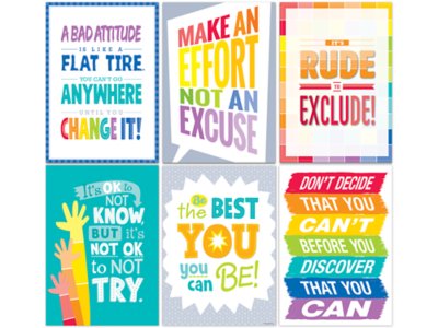 Painted Palette Motivational Poster Pack at Lakeshore Learning