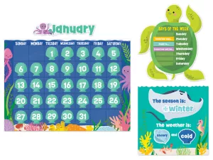 Sea Friends Calendar Bulletin Board Set