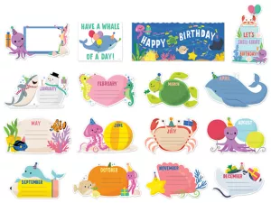Sea Friends Birthday Bulletin Board Set