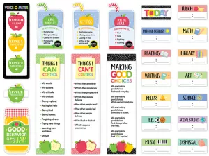 Apple Time Behavior Management Bulletin Board Set