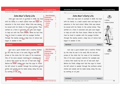 Daily Paragraph Editing Workbook&nbsp;- Gr.&nbsp;5