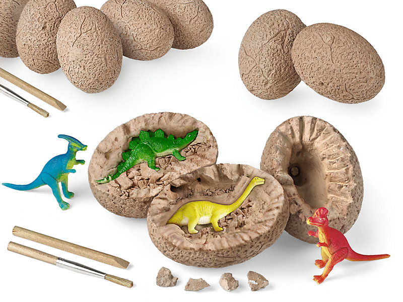 12 Pcs Different Easter Dinosaur Fossil Excavation and Discover Dinosaur Eggs for Archaeology Science Gift and Party Toys Meiyaa Dinosaur Egg Dig Kit