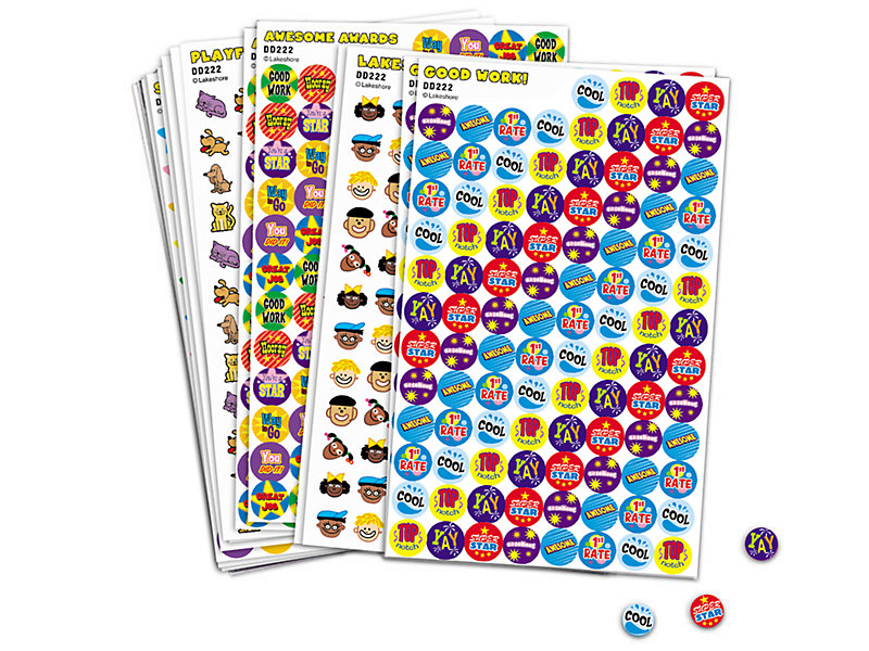 uit ontspannen hanger Super Mini Stickers - Variety Pack at Lakeshore Learning