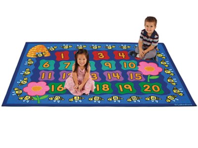 Numbers & Letters Activity Carpet 6' x 9' at Lakeshore Learning