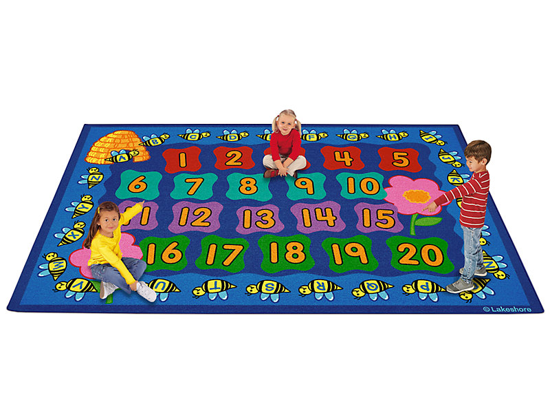 Lakeshore Indoor/Outdoor Number Carpet Squares RARE Classroom Teacher  Supplies