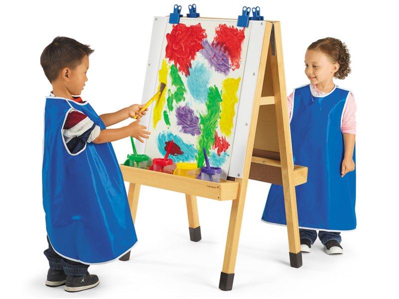 Toddler Heavy-Duty Hardwood Easel at Lakeshore Learning
