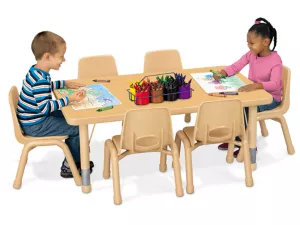 Heavy-Duty Adjustable Rectangular Tables