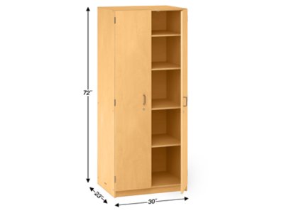 Heavy-Duty <span style="white-space: nowrap;">6-Foot</span> Locking Storage Cabinet