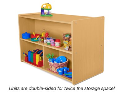 Heavy-Duty Preschool Double-Sided Storage Unit