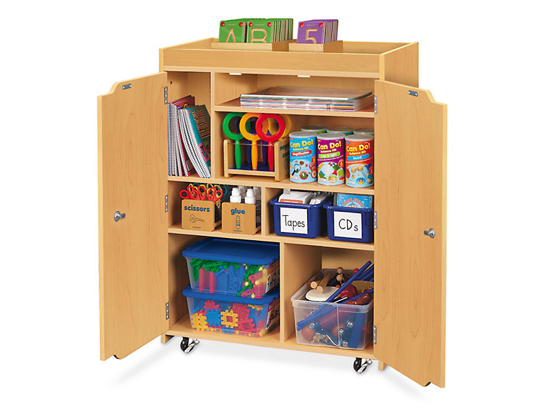 School Wood Mobile Art Supplies Storage Cabinet (HG-4507) - China