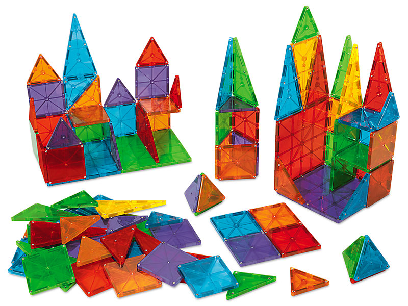 MAGNA-TILES® Classic 100-Piece Magnetic Construction Set with FREE Storage  Bin