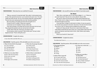 Daily Reading Comprehension Activities Workbook&nbsp;- Gr.&nbsp;2