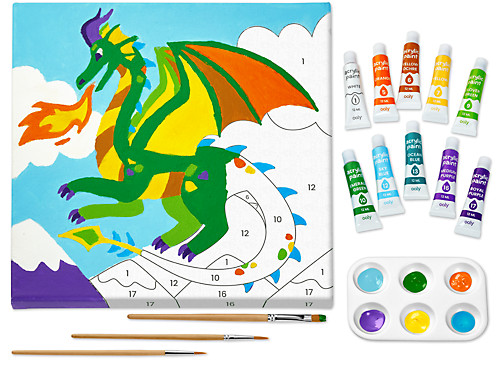Magical Dragon Paint-By-Number Masterpiece Kit at Lakeshore Learning