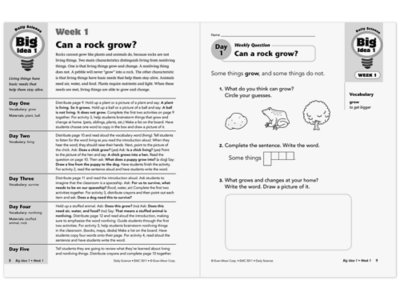 Daily Science Reproducible Activities Workbook&nbsp;- Gr.&nbsp;1