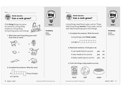 Daily Science Reproducible Activities Workbook&nbsp;- Gr.&nbsp;1
