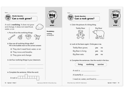 Daily Science Reproducible Activities Workbook&nbsp;- Gr.&nbsp;1