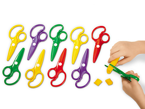 8 Pack Preschool Training Scissors Childrens Scissors, Toddler Scissors,  Safety Scissors For Kids, Scissors For Kids, Kids Plastic Playdough  Scissors