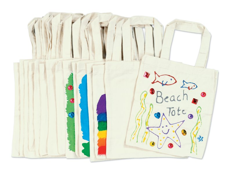 Belofte links Corporation Decorate-Your-Own Tote Bags - Set of 15 at Lakeshore Learning