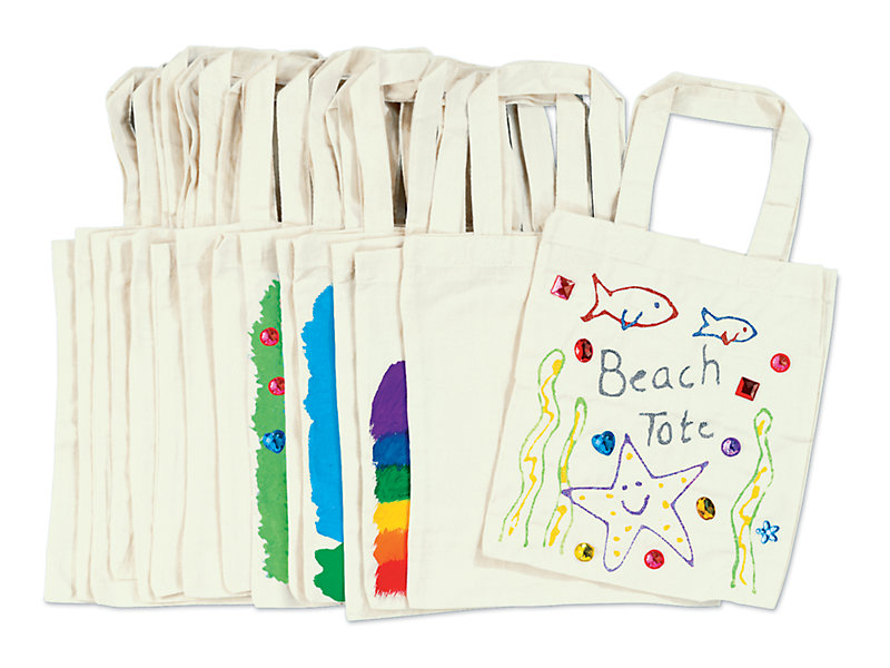 Design-Your-Own Tote Bags - Set of 15 at Lakeshore Learning