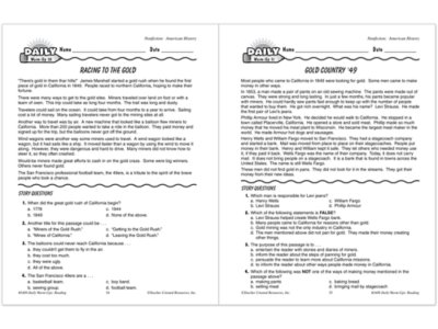 Reading Daily Warm-Ups Workbook&nbsp;- Gr.&nbsp;3