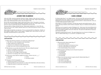 Reading Daily Warm-Ups Workbook&nbsp;- Gr.&nbsp;4