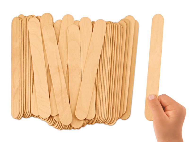 Wood Craft Sticks Ice Cream Sticks Jumbo Sticks - Temu