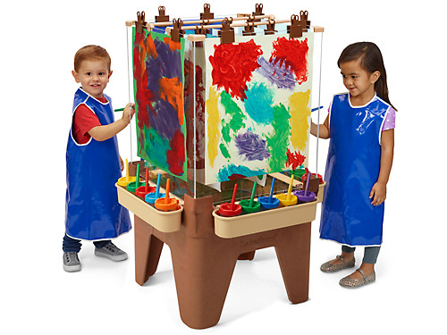 Lakeshore Toddler Painting Center for 4 - Natural Colors