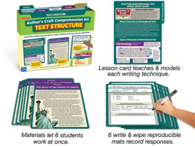 Author’s Craft Text Structure Comprehension Kit at Lakeshore Learning