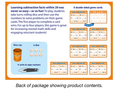 Roll & Solve Subtraction Game at Lakeshore Learning
