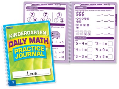 Daily Math Practice Journal – Kindergarten at Lakeshore Learning