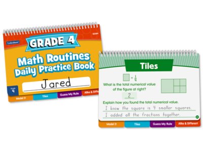 Math Routines Daily Practice Book - Gr. 4 - Set of 10 at Lakeshore Learning