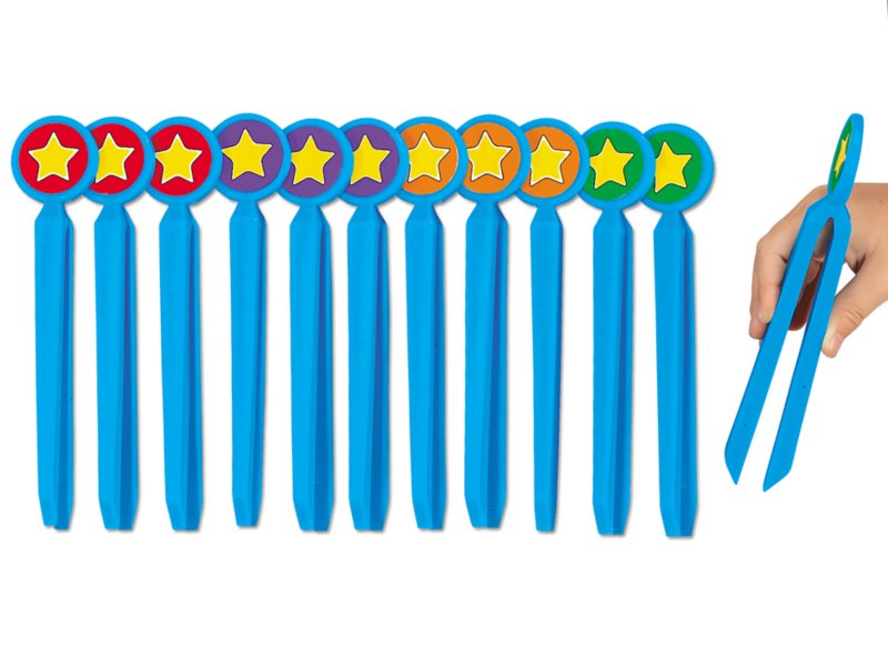 Easy-Grip Safety Tweezers - Set of 12 at Lakeshore Learning