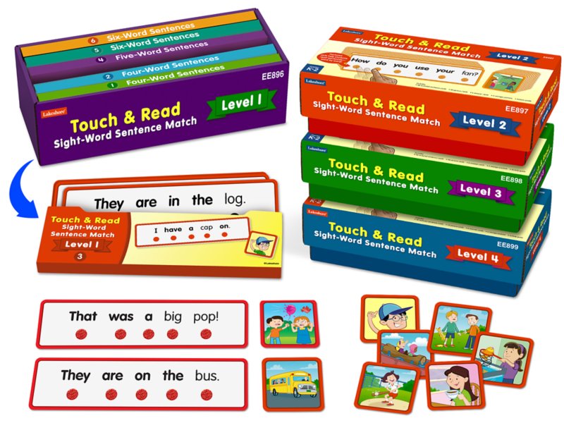 Touch & Read Sight-Word Sentence Match - Complete Set