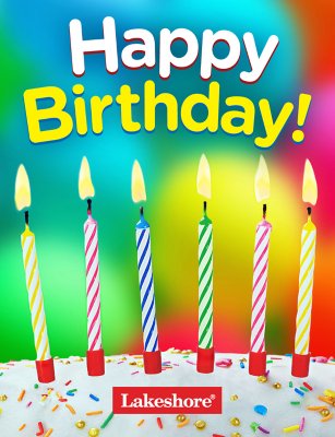 Happy Birthday Candles E Gift Card At Lakeshore Learning