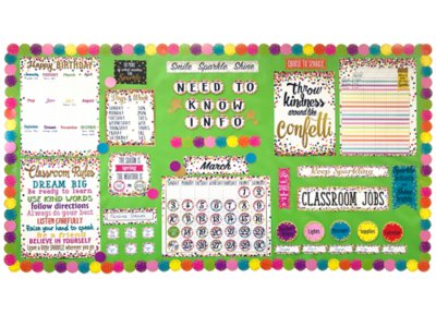 Confetti Sparkle&nbsp;& Shine Bulletin Board Set