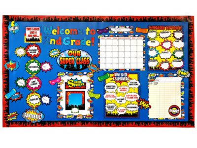 Superhero Classroom Calendar at Lakeshore Learning, image size:1600x1200