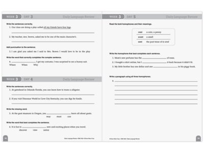 Daily Language Review Workbook&nbsp;- Gr.&nbsp;4