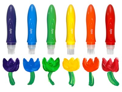 Easy Squeezable Poster Paintbrushes&nbsp;- Set&nbsp;of&nbsp;6 