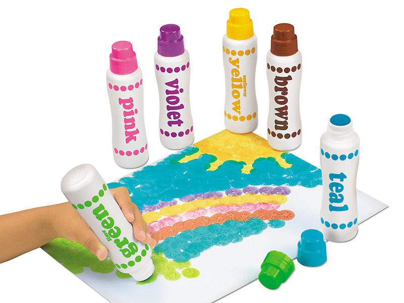 Brilliant Dot-Art Markers 6-Pk [Washable] - PlayMatters Toys