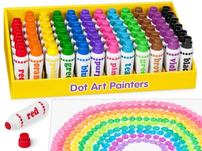  Shape Dot Markers, Different Shape Daubers, 8-pack Washable  Dot Markers for Toddlers, Kids Dot Art, Toddler Arts and Crafts, Paint Dotters  for Kids,, Bingo Markers