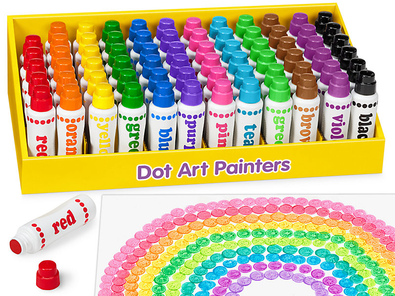  Ultimate Stationery Dot Markers  Bingo Daubers 12 Washable  Color Dot Markers For Toddlers, Toddler Activities, Bingo Markers and  Activity Book, Toddler Arts And Crafts : Everything Else