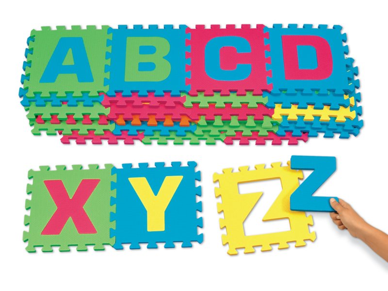 idrop Educational Alphabet Puzzle Mat Colorful Mats for Children 