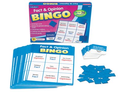 Fact & Opinion Bingo at Lakeshore Learning